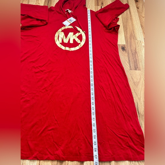 NWT - MICHAEL Michael Kors - Plus Size Circle Logo Hoodie Dress - Picture 6 of 9